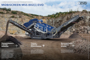 Installation de criblage mobile Kleemann MSS 802(i) EVO