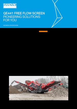 Installation de criblage mobile Sandvik QE441 FFMS
