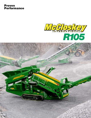 Installation de criblage mobile McCloskey R105