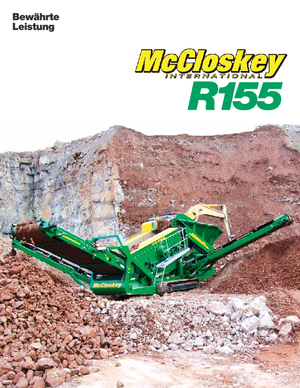 Installation de criblage mobile McCloskey R155