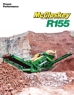 Installation de criblage mobile McCloskey R155
