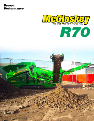 Installation de criblage mobile McCloskey R70