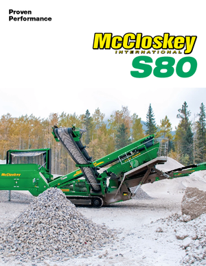 Installation de criblage mobile McCloskey S80