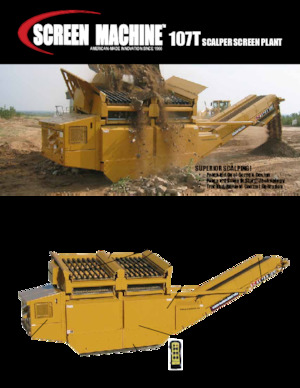 Installation de criblage mobile Screen Machine Industries  Scalper 107T