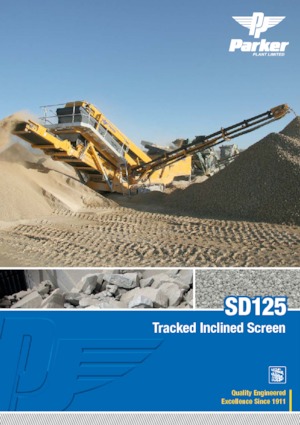 Installation de criblage mobile Parker SD125