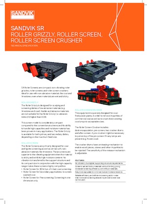 Installation de criblage mobile Sandvik SR2131