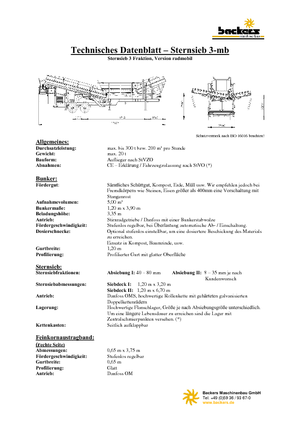 Installation de criblage mobile Backers Sternsieb 3-mb