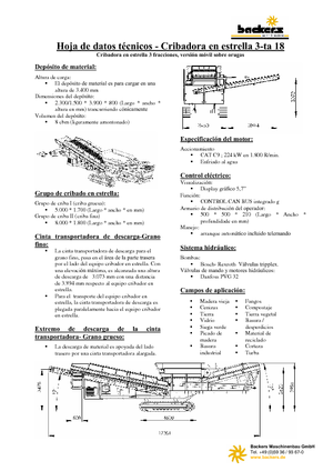 Installation de criblage mobile Backers Sternsieb 3-ta 18