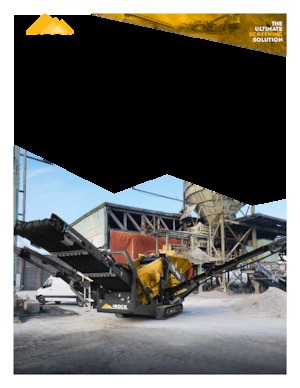 Installation de criblage mobile IROCK  TS-409