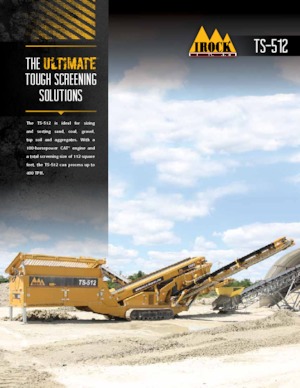Installation de criblage mobile IROCK  TS-512