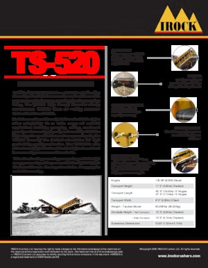 Installation de criblage mobile IROCK  TS-520