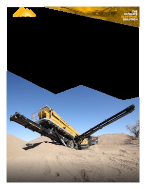 Installation de criblage mobile IROCK  TS-520 TD