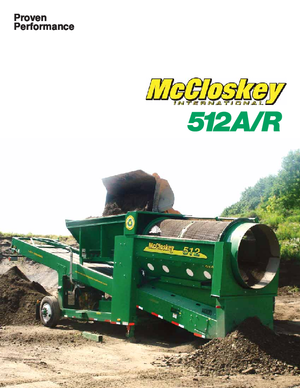 Tamiseurs mobiles avec tambour McCloskey 512A