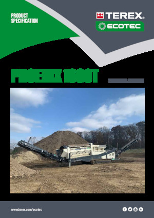 Tamiseurs mobiles avec tambour Terex Ecotec Phoenix 1600T