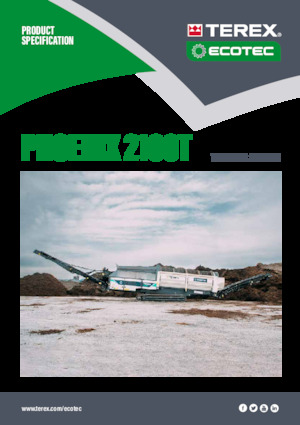 Tamiseurs mobiles avec tambour Terex Ecotec Phoenix 2100T