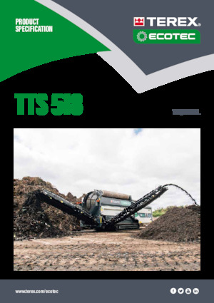 Tamiseurs mobiles avec tambour Terex Ecotec TTS 518T