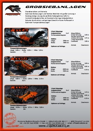 Installation de criblage mobile Rockster RSS 49