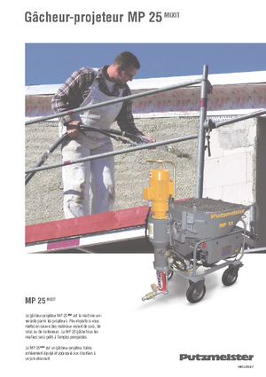 Pompes  mélangeuses à mortier Putzmeister MP 25 Mixit JP-WP FMP 60