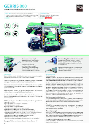 Machines de pulvérisation et de transport de mortier Imer Gerris 800