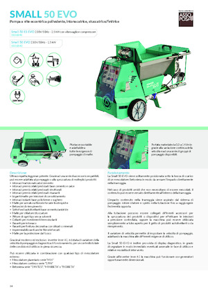 Machines de pulvérisation et de transport de mortier Imer Small 50 Evo