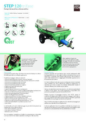Machines de pulvérisation et de transport de mortier Imer Step 120 Grouting