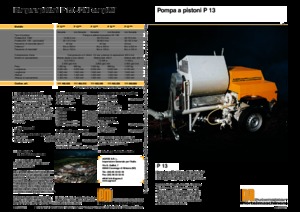 Pompes à béton fixes Putzmeister P 13 EMR KA 230