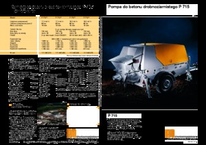 Pompes à béton fixes Putzmeister P 715 TD
