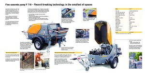 Pompes à béton fixes Putzmeister P 718 TD