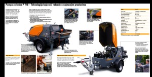 Pompes à béton fixes Putzmeister P 718 TD