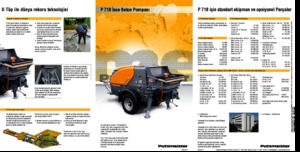 Pompes à béton fixes Putzmeister P 718 TD