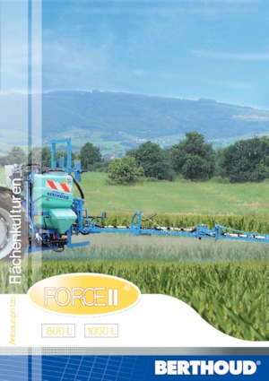 Pulvérisateurs portés Berthoud Force II 800