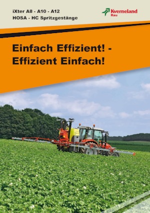 Pulvérisateurs portés Kverneland iXter A12