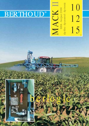 Pulvérisateurs portés Berthoud Mack II 15