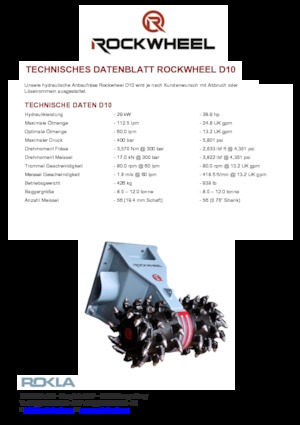 Têtes de fraisage montables (hydr.) Rockwheel by ROCK.ZONE D 10