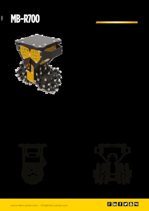 Têtes de fraisage montables (hydr.) MB Crusher MB-R700