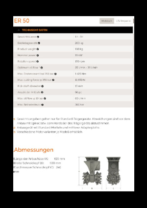 Têtes de fraisage montables (hydr.) Erkat ER 50