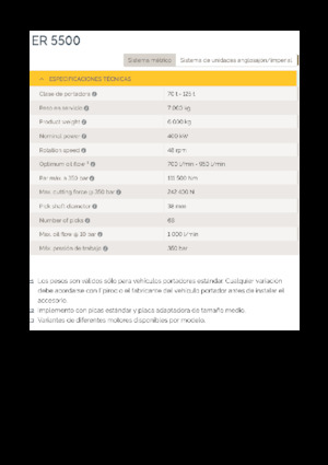 Têtes de fraisage montables (hydr.) Epiroc ER 5500