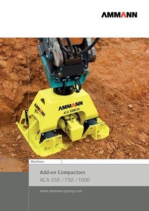 Plaques vibrantes montables Ammann ACA 1000