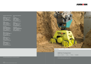 Plaques vibrantes montables Ammann ACA 350 R