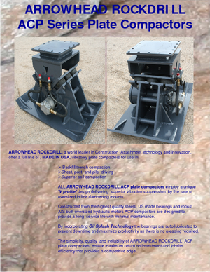 Plaques vibrantes montables Ammann ACP 200