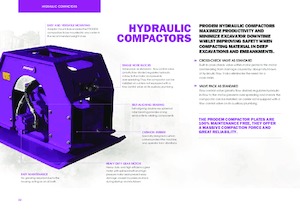 Plaques vibrantes montables Prodem PHC100