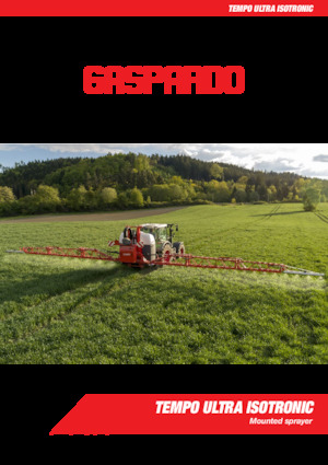 Pulvérisateurs portés Gaspardo Tempo Ultra 1600 Isotronic