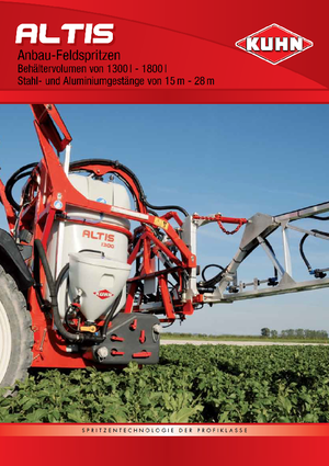 Pulvérisateurs portés Kuhn Altis 1600