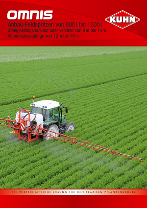 Pulvérisateurs portés Kuhn Omnis 1000