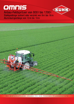 Pulvérisateurs portés Kuhn Omnis 800