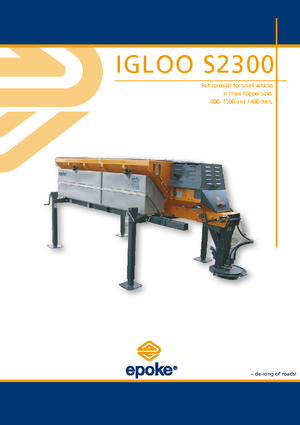 Sableuses sur camion Epoke® Igloo S 2300