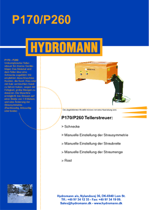 Sableuses sur camion Hydromann P 260