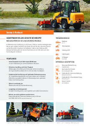 Balayeuses avant corps Bema 3 Robust 2300 