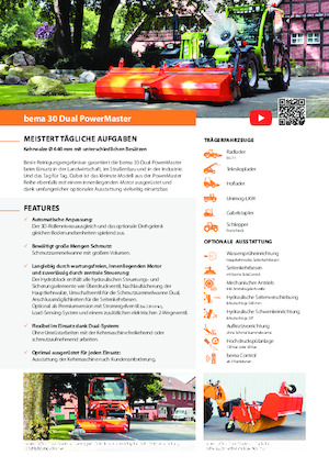 Balayeuses avant corps Bema 30 Dual 2600