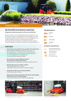 Balayeuses avant corps Bema 40 Industry 1250